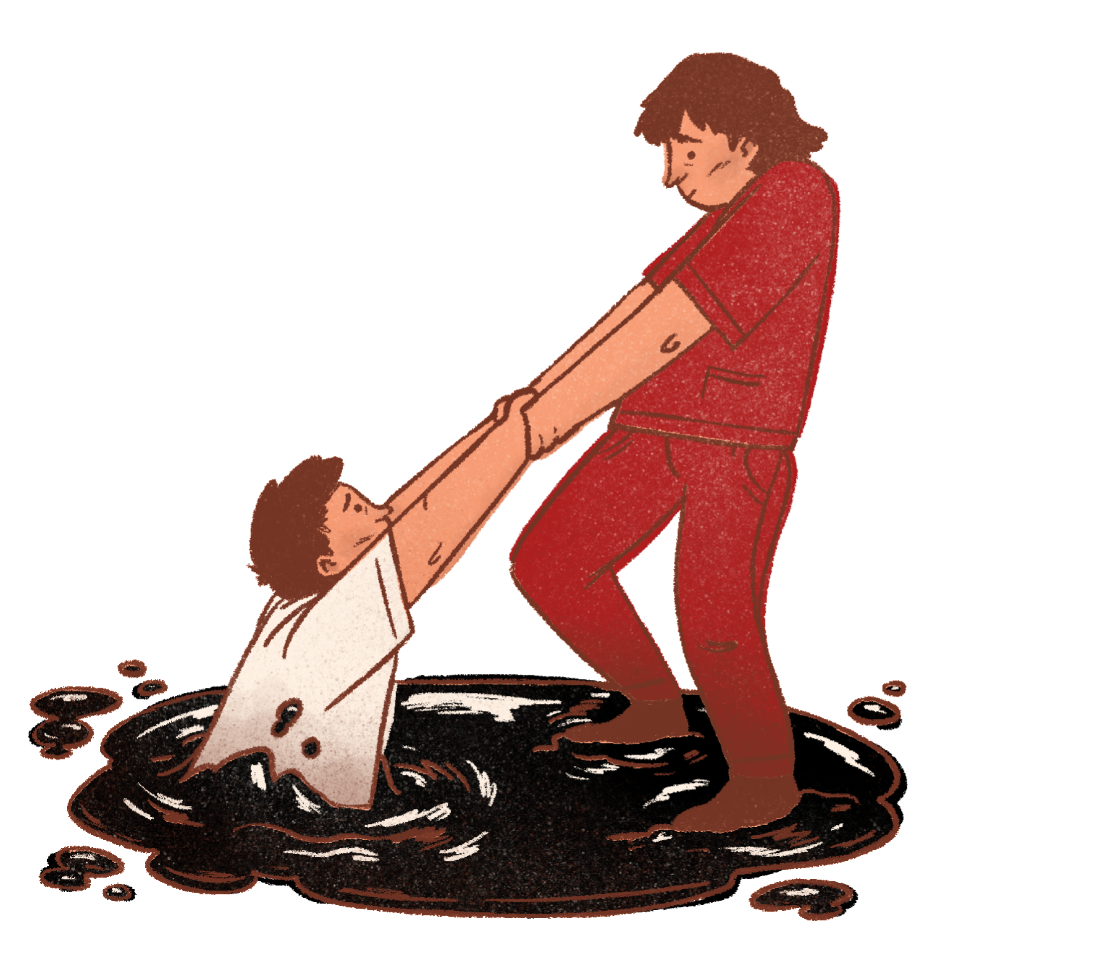 Illustration zur akzeptierenden Haltung von HaLT